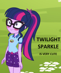 Size: 676x800 | Tagged: safe, sci-twi, twilight sparkle, equestria girls, legend of everfree, captain obvious, cute, solo, truth, twiabetes, understatement