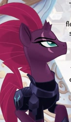 Size: 565x966 | Tagged: safe, tempest shadow, my little pony: the movie, broken horn, eye scar, horn, scar, solo