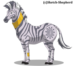 Size: 1024x933 | Tagged: safe, artist:sketch-shepherd, zecora, zebra, cute, grin, hoers, realistic, realistic anatomy, simple background, smiling, solo, transparent background, unshorn fetlocks, zecorable