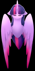 Size: 576x1152 | Tagged: safe, artist:sundancemlp, twilight sparkle, twilight sparkle (alicorn), alicorn, pony, lineless, solo