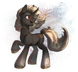 Size: 967x884 | Tagged: safe, artist:locksto, oc, oc only, pony, unicorn, female, solo, windswept hair, windy, ych result