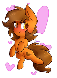 Size: 1470x2000 | Tagged: safe, artist:ashee, oc, oc only, oc:venus spring, pony, blushing, smiling, solo, venus spring actually having a pretty good time