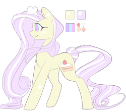 Size: 1176x1045 | Tagged: safe, artist:clefficia, oc, oc only, oc:strawberry, earth pony, pony, chef's hat, female, hat, mare, reference sheet, solo