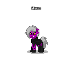 Size: 400x400 | Tagged: safe, pony, 2spot, bloody bunny: first blood, dizzyland carousel horse, pony reference, pony town, possibly pony related, purple blade, razor mane, simple background, transparent background