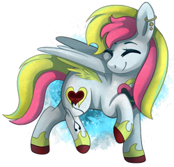 Size: 2054x1968 | Tagged: safe, artist:sacredroses-art, oc, oc only, oc:stereo heart, pony, horseshoes, simple background, solo, transparent background