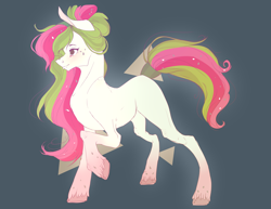 Size: 5448x4200 | Tagged: safe, artist:missdids, oc, oc only, oc:watermelana, pony, absurd resolution, freckles, gradient hooves, raised hoof, solo, species swap