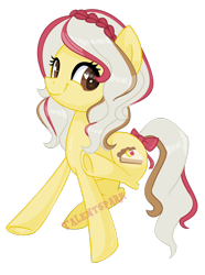 Size: 1024x1378 | Tagged: safe, artist:talentspark, oc, oc only, oc:lemon cheesecake, earth pony, pony, female, heart eyes, mare, simple background, solo, transparent background, wingding eyes