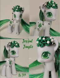 Size: 1275x1650 | Tagged: safe, artist:joshsponyprincess, oc, oc only, earth pony, pony, brushable, custom, irl, mistletoe, photo, solo, toy