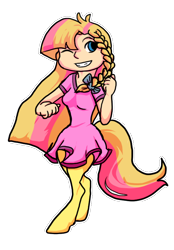 Size: 534x768 | Tagged: safe, artist:dogthatkills, oc, oc only, oc:eventide, satyr, parent:sunset shimmer, simple background, solo, transparent background