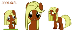 Size: 1920x797 | Tagged: safe, derpibooru exclusive, edit, oc, oc only, oc:xocolatl, pony, base used, cute, female, filly, latina, pegasister, solo, spanish