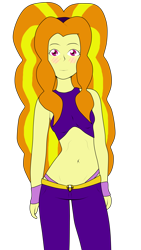 Size: 3678x6538 | Tagged: safe, artist:lyanteiguy, adagio dazzle, equestria girls, belly button, blushing, clothes, midriff, panties, thong, underwear