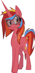 Size: 1024x2127 | Tagged: safe, artist:agentkirin, masked matter-horn, oc, oc only, oc:galaxy star, pony, unicorn, female, goggles, mare, power ponies, simple background, solo, transparent background, watermark