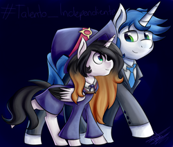 Size: 2499x2124 | Tagged: safe, artist:scarlett-letter, oc, oc only, alicorn, unicorn, alicorn oc, anime, clothes, crossover, cute, dress, halloween, hashtag, holiday, little witch academia, signature, spanish