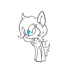 Size: 768x768 | Tagged: safe, artist:blurry-kun, pony, clothes, ponified, solo, sweater, the mark side