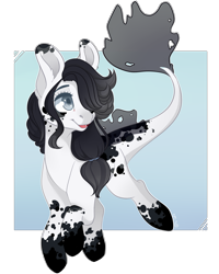 Size: 2000x2500 | Tagged: safe, artist:k-indle, oc, oc only, oc:monochrome, earth pony, pony, female, high res, mare, solo