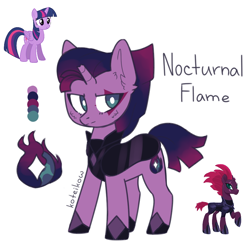 Size: 896x873 | Tagged: safe, artist:fusionsofponies, artist:koteikow, tempest shadow, twilight sparkle, twilight sparkle (alicorn), alicorn, my little pony: the movie, broken horn, fusion