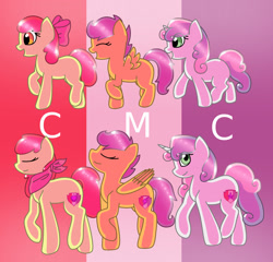 Size: 2640x2536 | Tagged: safe, artist:synnibear03, apple bloom, scootaloo, sweetie belle, pony, cutie mark, cutie mark crusaders, older, the cmc's cutie marks