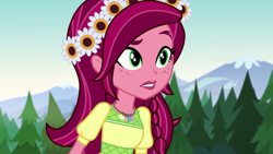 Size: 1280x720 | Tagged: safe, screencap, gloriosa daisy, equestria girls, legend of everfree, magical geodes, solo