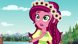 Size: 1280x720 | Tagged: safe, screencap, gloriosa daisy, equestria girls, legend of everfree, magical geodes, solo