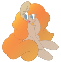 Size: 1681x1692 | Tagged: safe, artist:moonydusk, pear butter, pony, the perfect pear, fanart, female, mare, sitting, solo