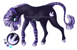 Size: 1125x743 | Tagged: safe, artist:bijutsuyoukai, oc, oc only, oc:zircon, hybrid, zebroid, interspecies offspring, offspring, parent:ursa major, parent:zecora, simple background, solo, transparent background