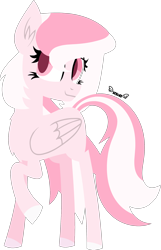 Size: 1600x2489 | Tagged: safe, artist:kiwipone, oc, oc only, oc:dove, pegasus, pony, art trade, cute, female, lineless, mare, ocbetes, simple background, solo, vector