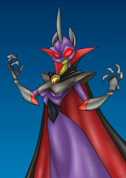 Size: 1080x1524 | Tagged: safe, artist:quynzel, anthro, cape, clothes, crossover, ponified, rule 63, toy story, zurg