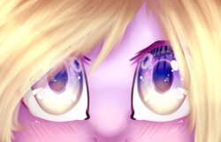 Size: 1024x658 | Tagged: safe, artist:karinanight125, oc, oc only, oc:yuno, pony, eye, eyes, solo