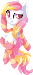 Size: 1870x4303 | Tagged: safe, artist:sorasku, oc, oc only, oc:lemonade paradise, earth pony, pony, clothes, female, mare, simple background, socks, solo, striped socks, transparent background