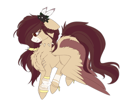 Size: 3787x3169 | Tagged: safe, artist:crazllana, oc, oc only, pegasus, pony, colored wings, female, high res, mare, multicolored wings, simple background, solo, transparent background