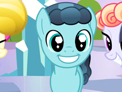 Size: 834x632 | Tagged: safe, screencap, thorax, changeling, crystal pony, pony, the times they are a changeling, cropped, crystal hoof, cute, disguise, disguised changeling, faic, grin, smiling, solo focus, squee