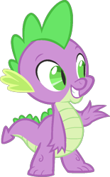 Size: 581x940 | Tagged: safe, artist:j-pinkie, spike, dragon, male, ms paint, simple background, solo, transparent background, vector