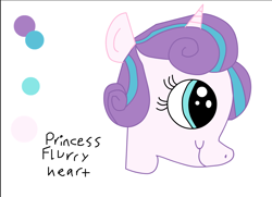 Size: 1098x796 | Tagged: safe, artist:smurfettyblue, derpibooru exclusive, princess flurry heart, adobe animate, adobe flash, bust, reference sheet, solo