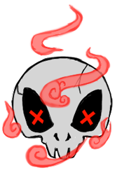 Size: 200x300 | Tagged: safe, artist:sanyo2100, artist:snytchell, oc, oc only, oc:a-okay, pony, cutie mark, cutie mark only, simple background, skull, transparent background