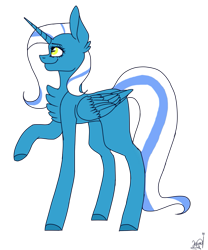 Size: 815x981 | Tagged: safe, oc, oc only, oc:fleurbelle, alicorn, pony, adorabelle, alicorn oc, colored hooves, commission, cute, raised hoof, simple background, transparent background