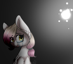 Size: 1600x1408 | Tagged: safe, artist:katzishiki, oc, oc only, pony, crying, female, light, mare, solo