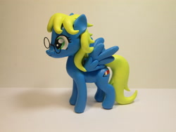 Size: 4608x3456 | Tagged: safe, artist:earthenpony, oc, oc only, oc:pastelina, pegasus, pony, absurd resolution, craft, female, glasses, high res, mare, photo, sculpture, solo, traditional art