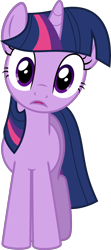 Size: 2670x5994 | Tagged: safe, artist:dusk2k, twilight sparkle, pony, secret of my excess, confused, female, high res, looking at you, mare, simple background, solo, transparent background, vector