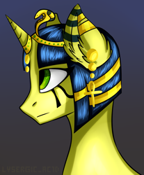 Size: 1408x1700 | Tagged: safe, artist:xanderserb, oc, pony, unicorn, egypt, egyptian, nation ponies, ponified, solo