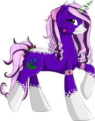 Size: 1360x1734 | Tagged: safe, artist:violentdreamsofmine, oc, oc only, oc:sweet bouquet, pony, unicorn, bow, female, hair bow, mare, raised hoof, simple background, solo, transparent background