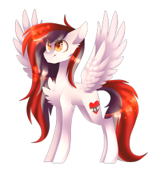 Size: 1933x2125 | Tagged: safe, artist:huirou, oc, oc only, oc:autumn fall, pegasus, pony, chest fluff, simple background, solo, spread wings, transparent background, wingding eyes