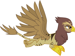 Size: 6178x4614 | Tagged: safe, artist:ironm17, galena, griffon, tiger griffon, the lost treasure of griffonstone, absurd resolution, female, flying, simple background, solo, transparent background, vector