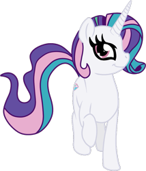 Size: 757x886 | Tagged: safe, artist:schattenspielrex, oc, oc only, oc:daytime quartz, pony, unicorn, female, magical lesbian spawn, mare, offspring, parent:princess celestia, parent:rarity, parents:rarilestia, simple background, solo, transparent background