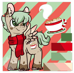 Size: 1129x1117 | Tagged: safe, oc, oc only, pegasus, pony, clothes, fluffy, pygmy, reference sheet, scarf