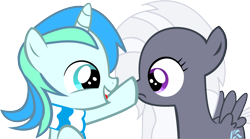 Size: 15029x8340 | Tagged: safe, artist:cyanlightning, oc, oc only, oc:aureai gray, oc:cyan lightning, pegasus, pony, unicorn, .svg available, absurd resolution, boop, clothes, colt, cute, female, filly, male, ocbetes, scarf, simple background, transparent background, vector