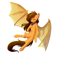 Size: 1600x1600 | Tagged: safe, artist:myralilth, oc, oc only, bat pony, pony, female, mare, simple background, solo, transparent background