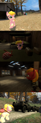 Size: 1400x4200 | Tagged: safe, artist:soad24k, oc, oc only, oc:chipper leaf, oc:flash bang, oc:macalin, pony, 3d, absurd resolution, cyoa, cyoa:filly adventure, female, filly, gmod