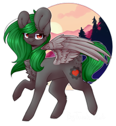 Size: 824x896 | Tagged: safe, artist:twinkepaint, oc, oc only, oc:toxic gears, pegasus, pony, female, mare, raised hoof, simple background, solo, transparent background