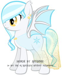 Size: 444x531 | Tagged: safe, artist:petraea, oc, oc only, oc:arctic cadence, bat pony, pony, female, mare, simple background, solo, transparent background, watermark