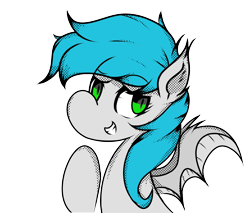 Size: 1950x1662 | Tagged: safe, artist:winter moose, oc, oc only, oc:power note, bat pony, pony, colored, lorris, lorrismusic, simple background, solo, transparent background